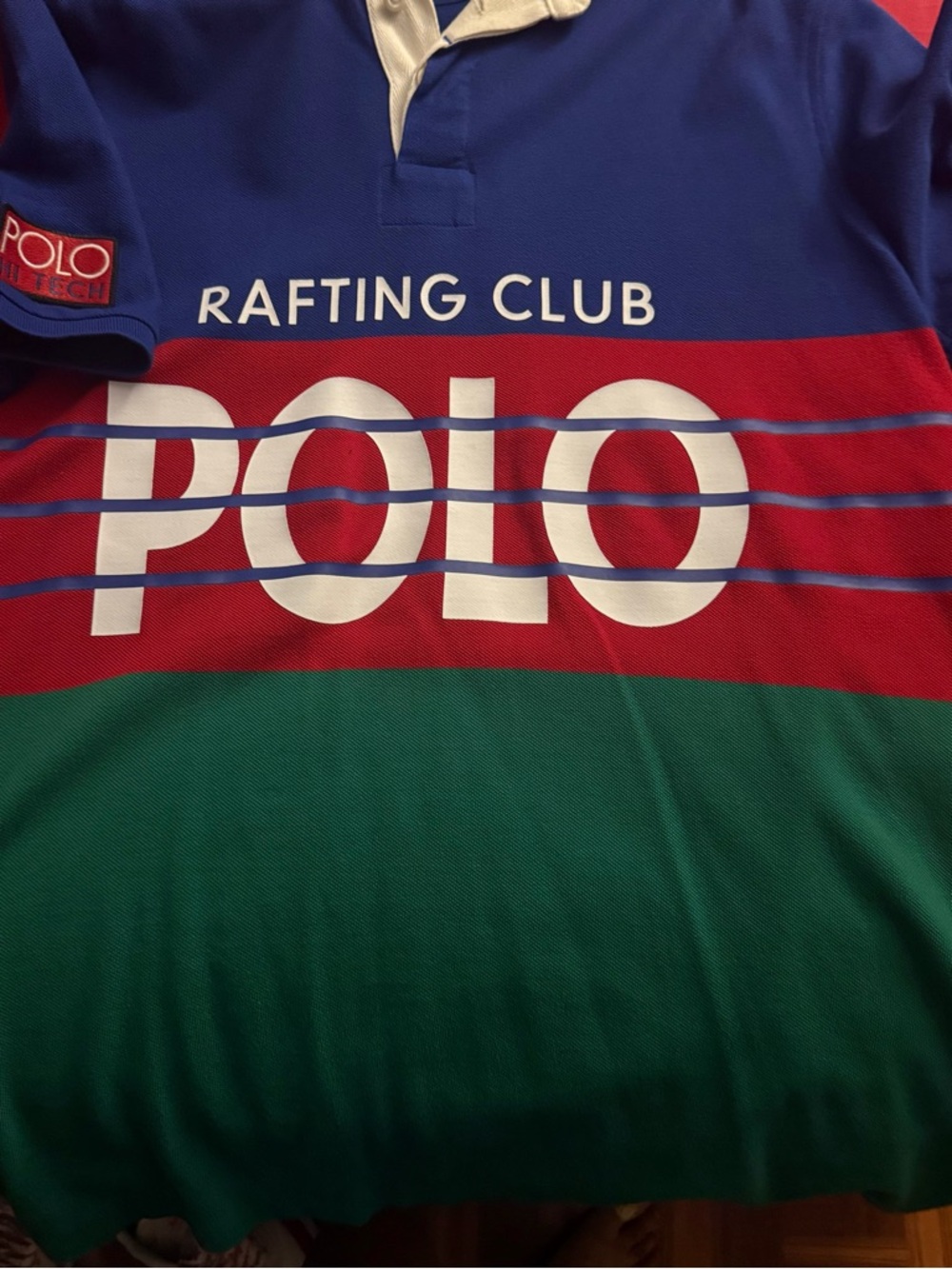 Polo by Ralph Lauren Rafting Club Colorblock Polo - Blue, Red, Green